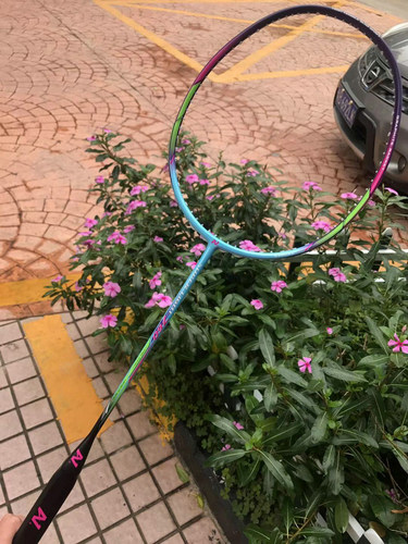 A1小黑拍/760超高弹性 速度进攻型羽毛球拍拉高磅 送线包邮正品 - 图2