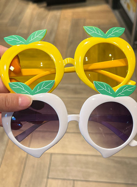 水果眼镜桃子墨镜可爱拍照道具