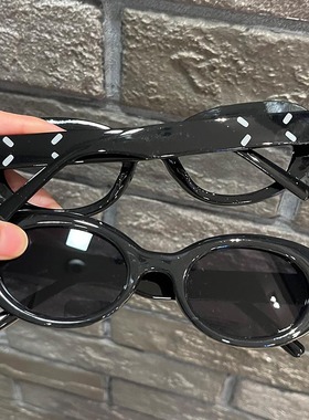 椭圆太阳镜四点韩版小框墨镜