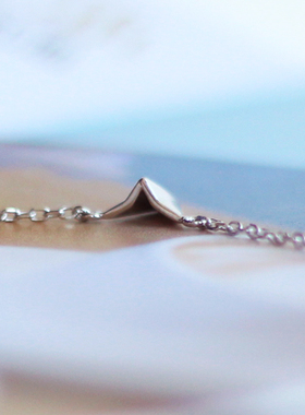 纯银素雅风纸飞机送女友锁骨链