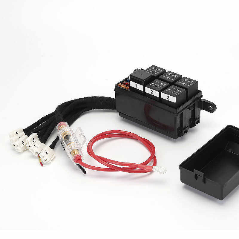 汽车越野车12V直流射灯改装6路遥控爆闪手控线组控制面板保险丝盒,淘宝优惠券,粉丝福利购,淘宝优惠卷