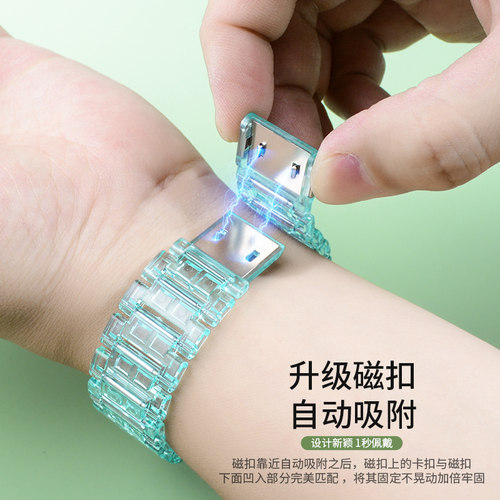 适用小天才电话手表透明z8Z7AZ9水晶儿童表链Q1RD2Z3z5z6s1922AC - 图0