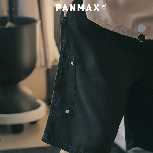 PANMAX大码男装潮牌夏季新款复古休闲水洗牛仔短裤五分裤潮 - 图3