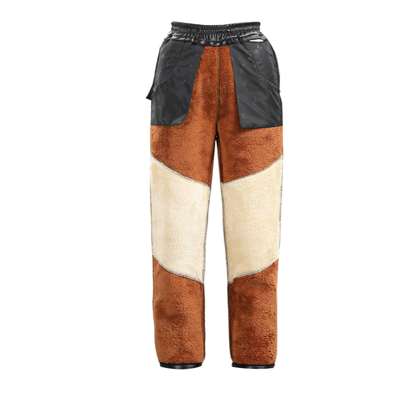 中老年女皮裤外穿护膝保暖妈妈裤子防风防水加绒加厚秋冬高腰宽松,淘宝优惠券,粉丝福利购,淘宝优惠卷