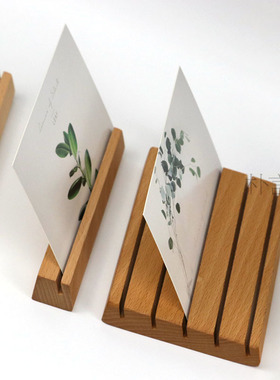 留言夹小摆件木质摆放简约现代