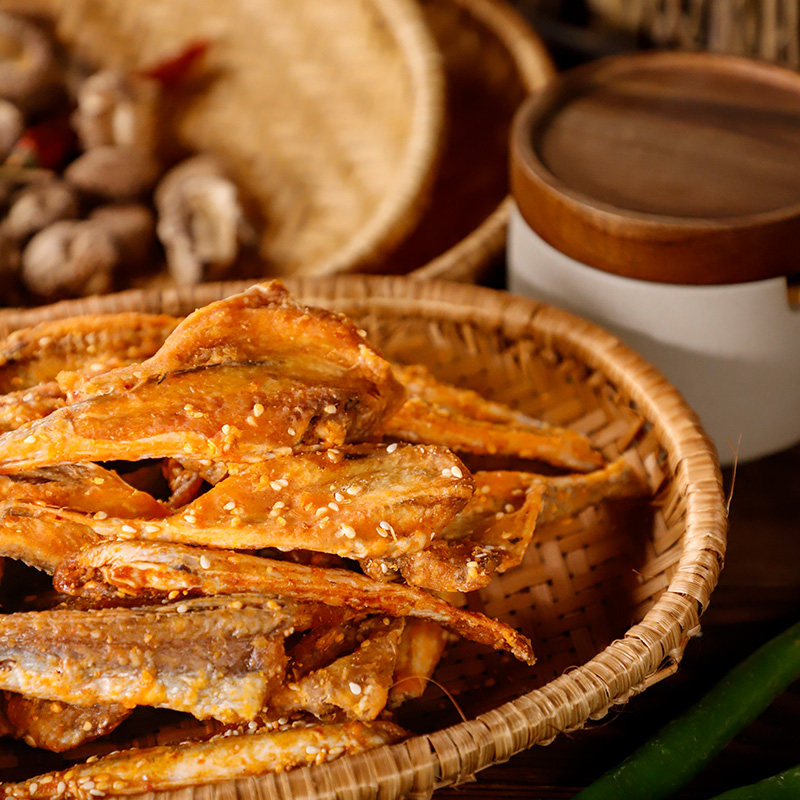 梦婕海鲜宁波老字号特产休闲90g香烤红娘鱼酥脆鲜香海鲜即食零食,淘宝优惠券,粉丝福利购,淘宝优惠卷