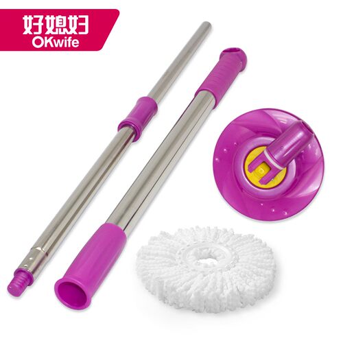 好神拖 旋风桶多型号自动旋转拖把 媳妇牌配件3575 4100杆/盘棉头 - 图0