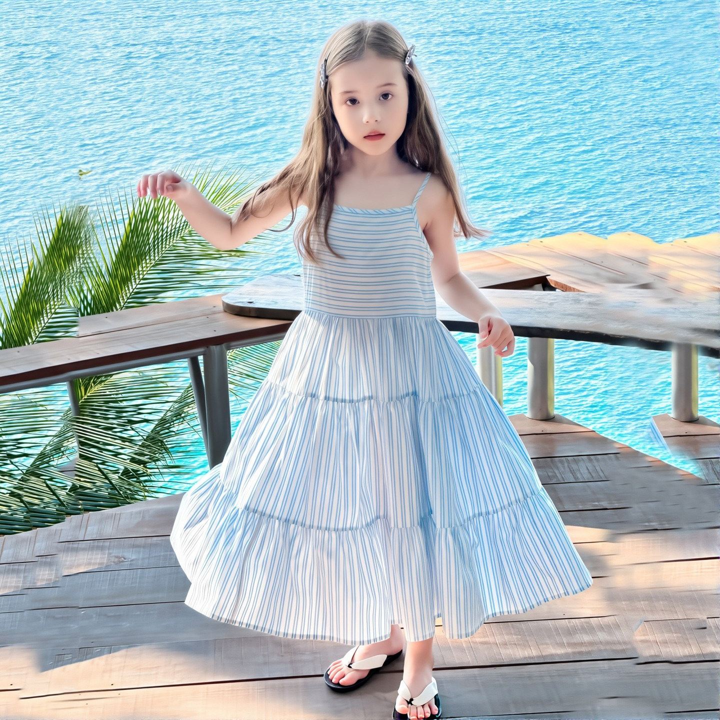 女童连衣裙2025夏季新款儿童洋气吊带裙两件套无袖纯棉母女装裙子,淘宝优惠券,粉丝福利购,淘宝优惠卷