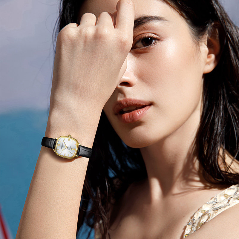 宝时捷2021年新款方形女士ins手表 宝时捷手表国产腕表