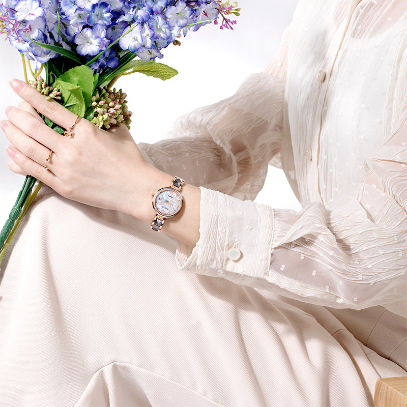 宝时捷ins风简约气质学生防水手表 宝时捷手表国产腕表