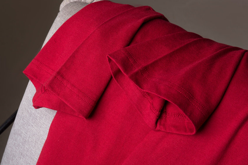 【小白家】酒红色日系重磅厚实t恤 小白家滴杂货店T恤