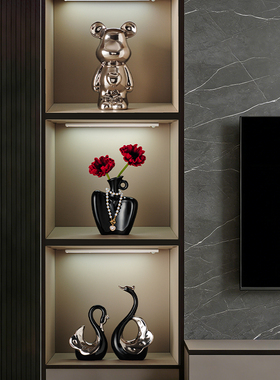 轻奢陶瓷酒柜创意摆件