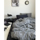 Maxim/industrial style American industrial style color spun cotton four-piece set wash cotton bed sheet
