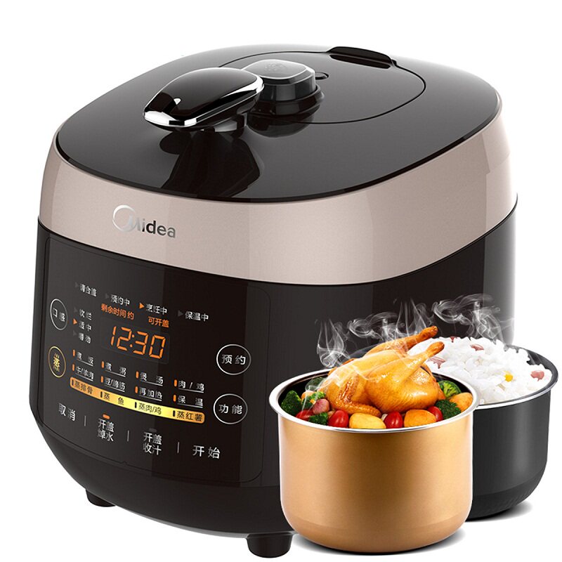 midea /美的ss5048p双胆电压力锅 中营电器电压力锅
