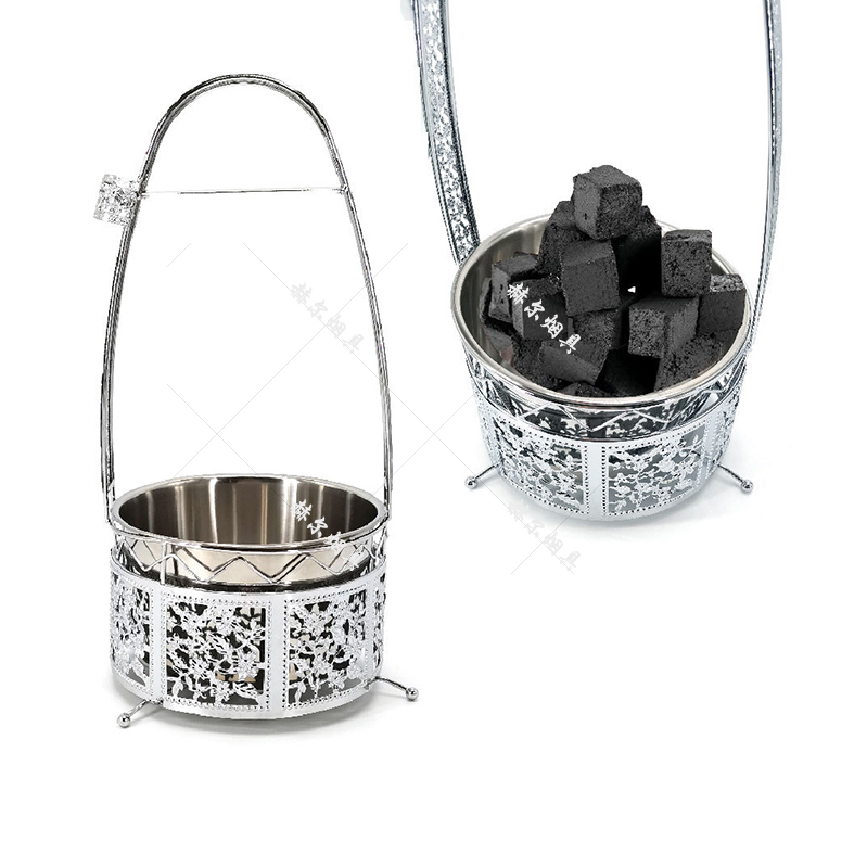 阿拉伯水烟 大号椰壳碳易燃炭篮子shisha charcoal basket - 图2