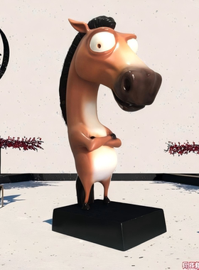 艺术品装饰摆件马到成功雕塑模型