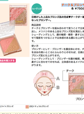 日本阴影两用双色腮红新品
