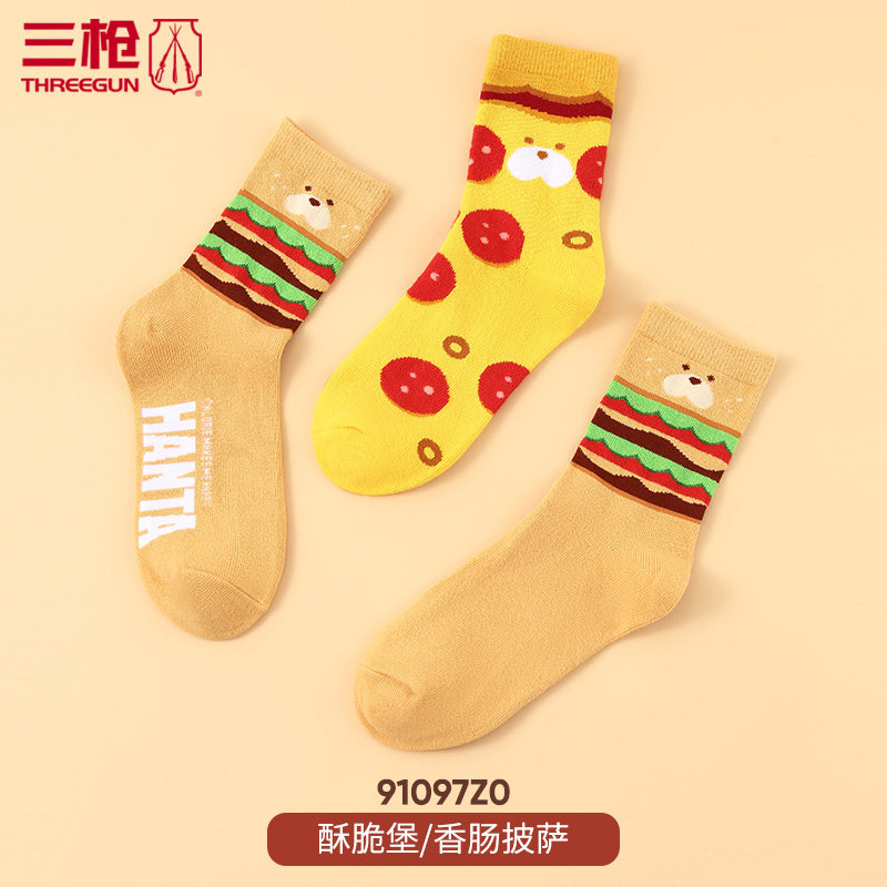 3只装三枪xbc12女士91099休闲袜 三枪家诚短袜/打底袜/丝袜/美腿袜