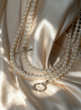 多种戴法长款高级轻奢珍珠项链