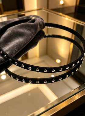 不掉色韩系铆钉项圈choker