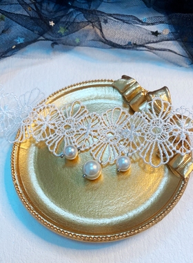 通体925纯银白蕾丝颈链超仙