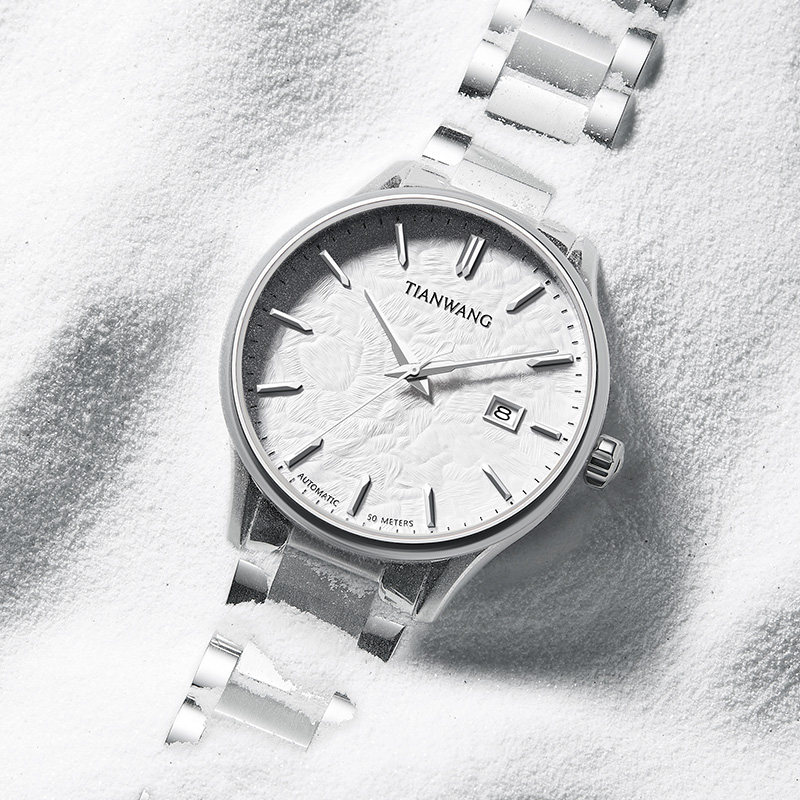 天王昆仑岩雪新品大表盘自动机械表男表手表51321送男友礼物