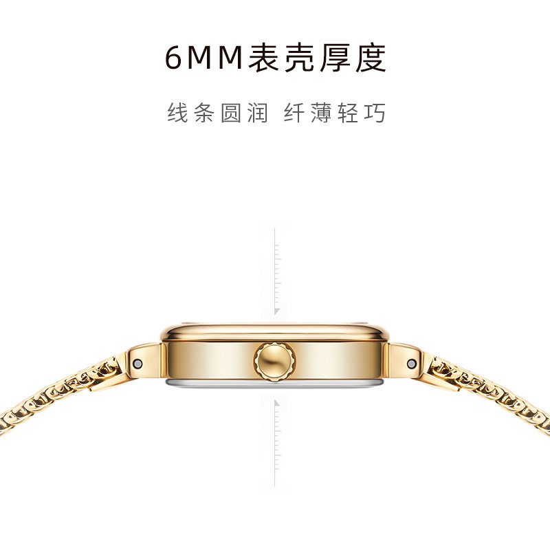 天王小方糖女款20mm小表盘小方表 天王国产腕表