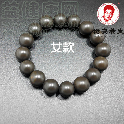 杨奕砭石手链男女款天然泗滨砭石手串圆珠杨老师官方商城益健康网 - 图0