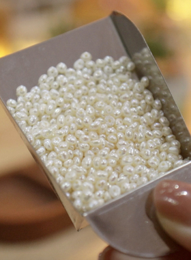 【天然淡水隔片珍珠】小颗粒散珠裸珠diy手链项链耳饰品配件材料