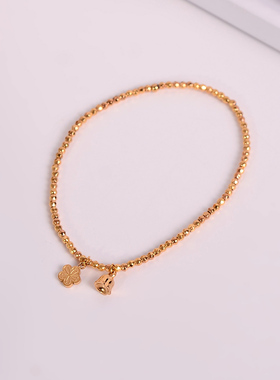 钛钢手链 小花铃兰花手链女小众高级个性时尚百搭手串饰品不掉色