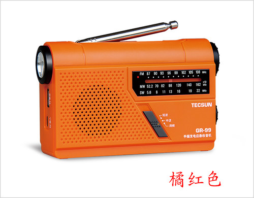 Tecsun/德生GR-98手摇自发电收音机防灾难战备家庭应急短波手电筒 - 图2