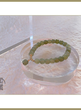 原创设计小众国潮和田玉玉手链女