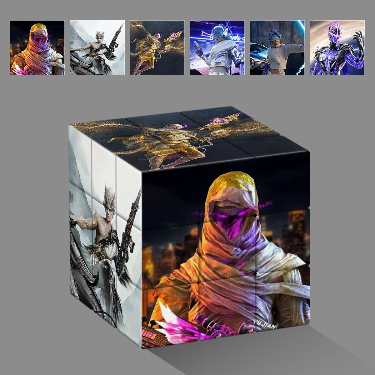 和平精英皮肤和平精英木乃伊墨龙新款新皮肤帅气学生益智三阶图案魔方玩具礼物