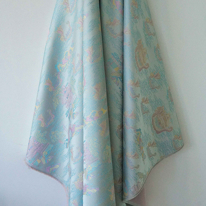 【五彩龙宫】国风马甲宋锦提花面料春秋箱包重工唐装色织时装布料,淘宝优惠券,粉丝福利购,淘宝优惠卷