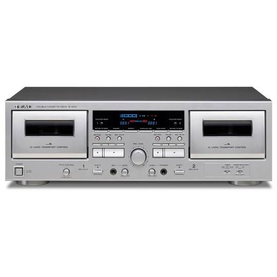 欧版日本Teac W-1200专业双盘磁带卡座台式一体机组合磁带USB输出