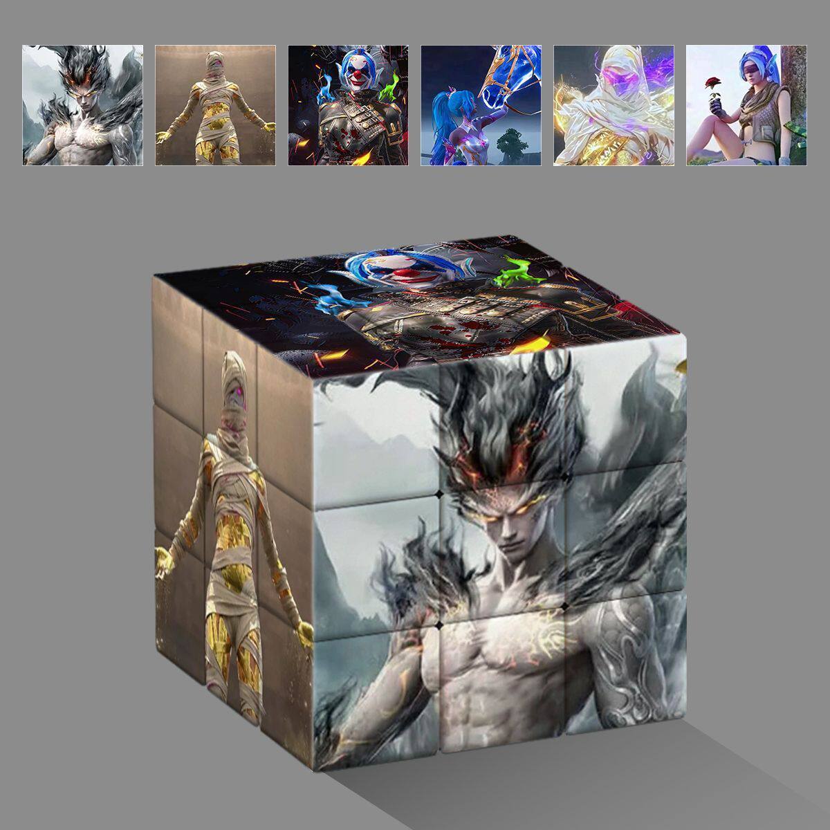 和平精英皮肤和平精英木乃伊墨龙新款新皮肤帅气学生益智三阶图案魔方玩具礼物