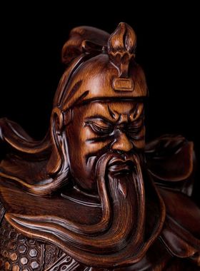 忠义千秋武财神关公精品树脂摆件工艺品开业客厅家居装饰礼物精品