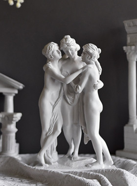 跨境复古希腊女神人物雕塑摆件女神雕像工艺礼品家居艺术装饰摆设