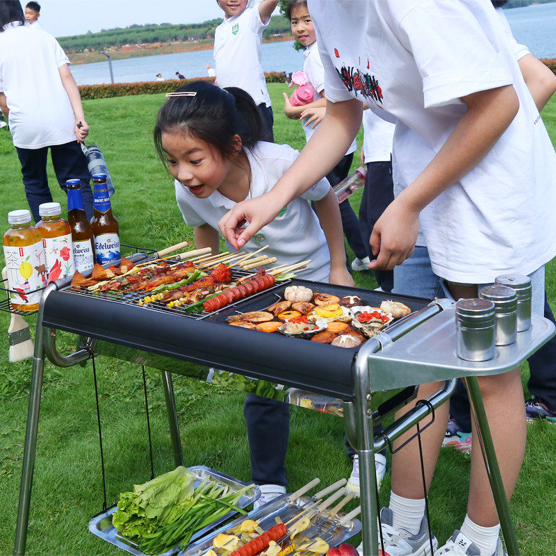 烧烤炉家用烧烤架子户外碳烤炉子户外烧烤炉便携式野外烤肉烤加厚,淘宝优惠券,粉丝福利购,淘宝优惠卷