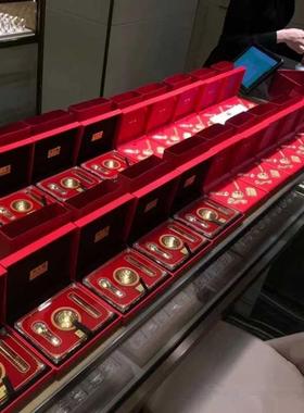 金碗筷勺三件套宝宝百日周岁新生儿黄金汤匙金调羹送礼摆件