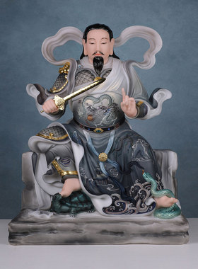 适用真武大帝神像汉白玉玄天上帝玄武大帝北极真君祖师爷供奉石材
