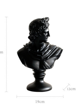 石膏工艺品人物欧式ins创意家居饰品客厅摆件雕刻石膏素描摆件