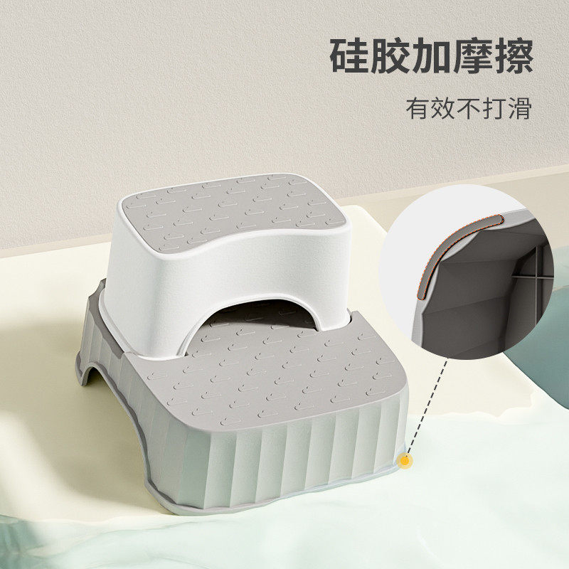 inhe英禾儿童卫生间阶梯垫脚凳增高防滑宝宝洗手台洗漱洗脸,淘宝优惠券,粉丝福利购,淘宝优惠卷