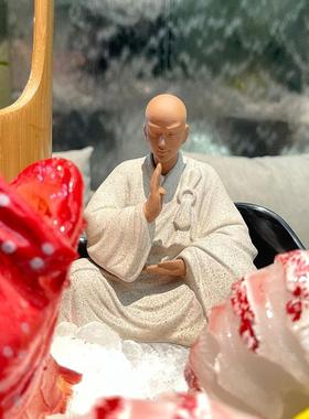 刺身摆盘装饰餐厅海鲜姿造高端盘饰摆件三文鱼点缀意境装饰