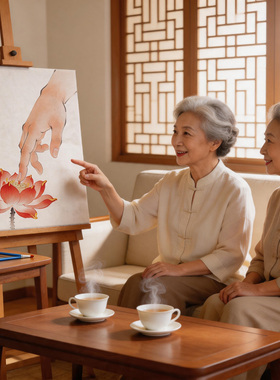 新中式竹子禅意数字油画