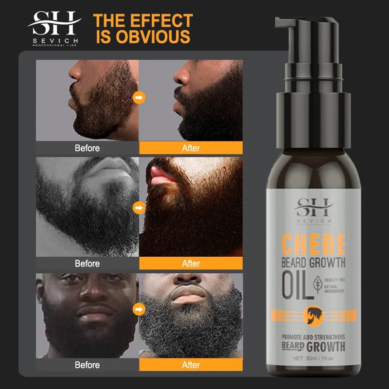 Natural Chebe Men Beard Growth Oil Fast Effective Hair Loss-图2