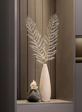 入户玄关细长花瓶时来运转摆件客厅电视柜仿真花艺装饰品乔迁礼物