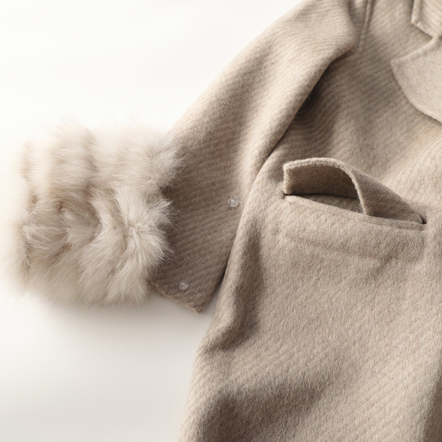 247796 冬加长款单排扣九分袖双面呢大衣,淘宝优惠券,粉丝福利购,淘宝优惠卷