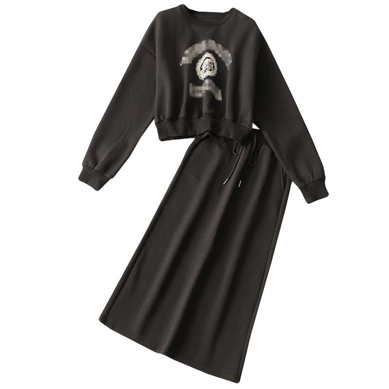 409947 秋棉卫衣半身裙套装 深圳女中长款长袖圆领,淘宝优惠券,粉丝福利购,淘宝优惠卷