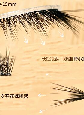兜兜甜厌世小猫假睫毛自然浓密